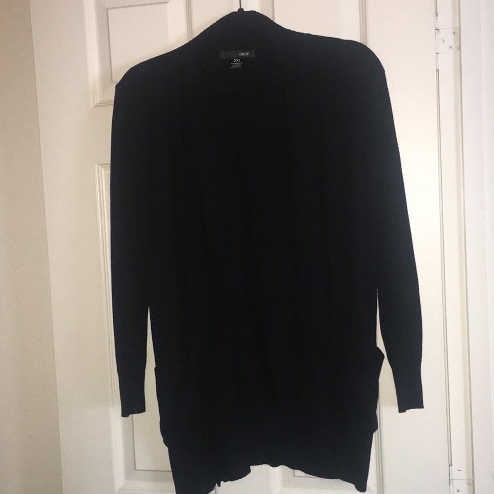 Black Cardigan with pockets.